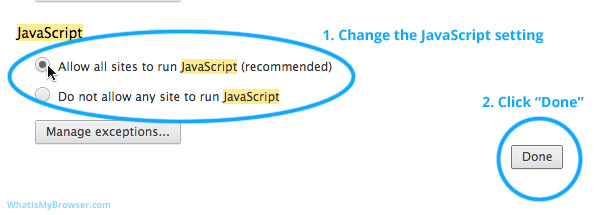 Java script official for macro